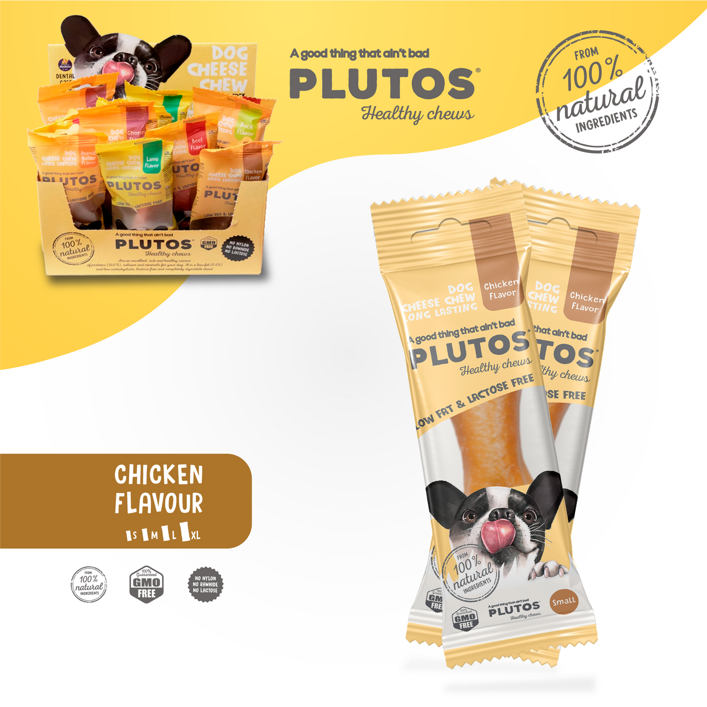 PLUTOS Cheese & Chicken Chew | From 3 Units