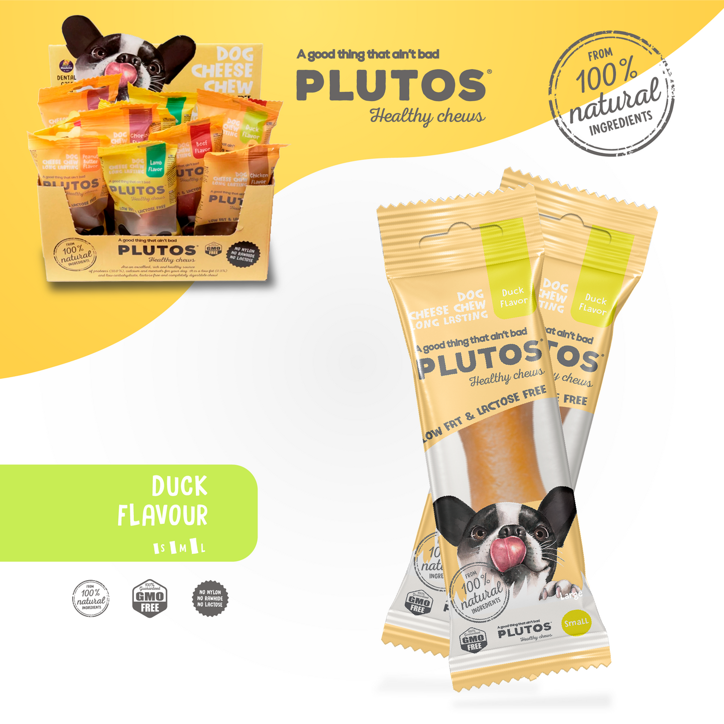 PLUTOS Fromage &amp; Canard Healthy Chew