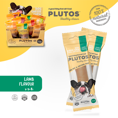 PLUTOS Chew sain au fromage et à l'agneau 