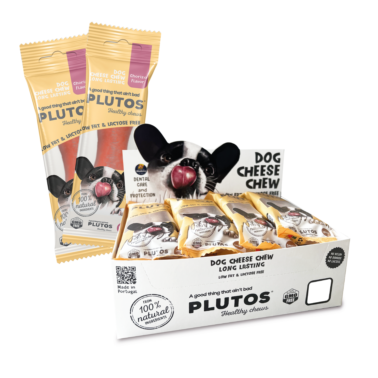 Plutos Käse-Kausnack für Hunde | Box Klein, Mittel, Groß & Extra Groß