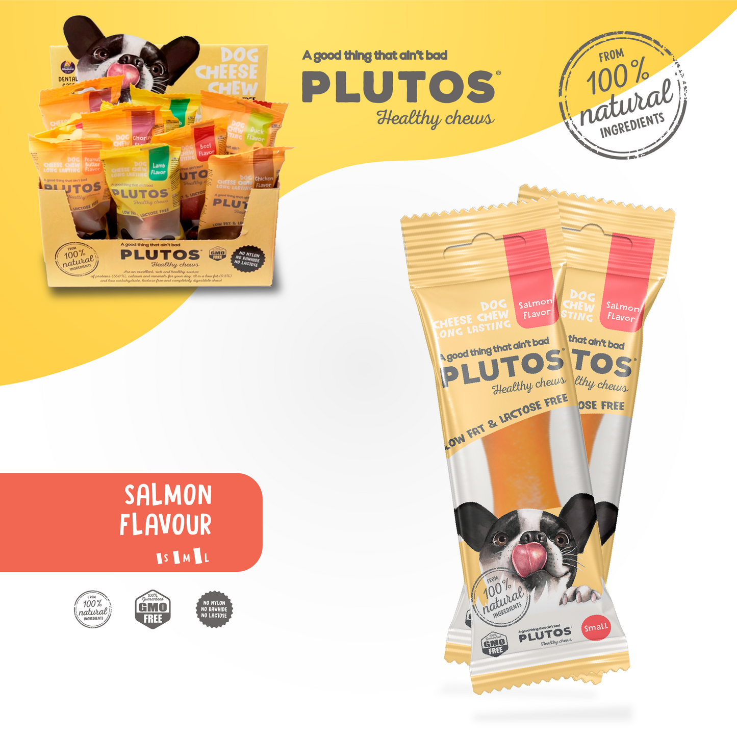 PLUTOS Fromage &amp; Saumon Healthy Chew